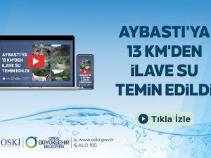 Aybastıya  13 km'den İlave su temin edildi