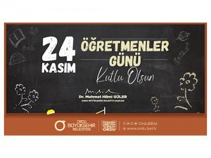 24 Kasım Öğretmenler günü kutlu olsun