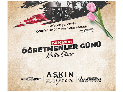 Tören: 24 Kasım Öğretmenler günü kutlu olsun
