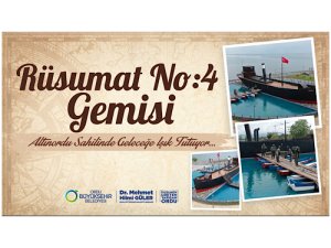 RüsumatNo:4 gemisi Altınordu  sahilinde geleceğe ışık tutuyor...