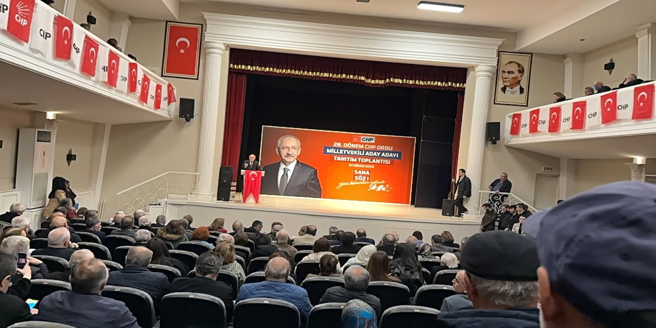 CUMHURİYET HALK PARTİSİ ORDU MİLLETVEKİLİ ADAY ADAYLARI ATATÜRK KÜLTÜR MERKEZİ'NDE TANITILDI.
