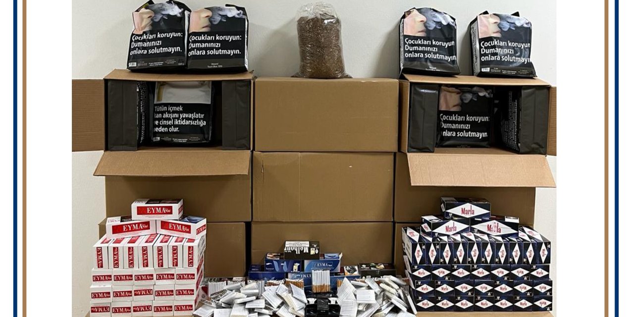 350 PAKET YURT DIŞI MENŞEİ SİGARA ELE GEÇİRİLDİ