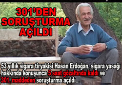 Sigara Yasağına ilk gözaltı