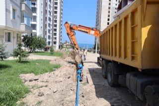 FATSA İLÇESİ DOLUNAY MAHALLESİNDE ALT YAPI YENİLENİYOR