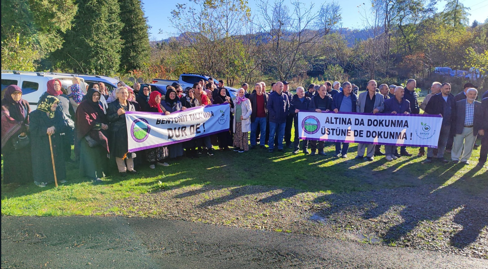 Halk toprağına sahip çıktı