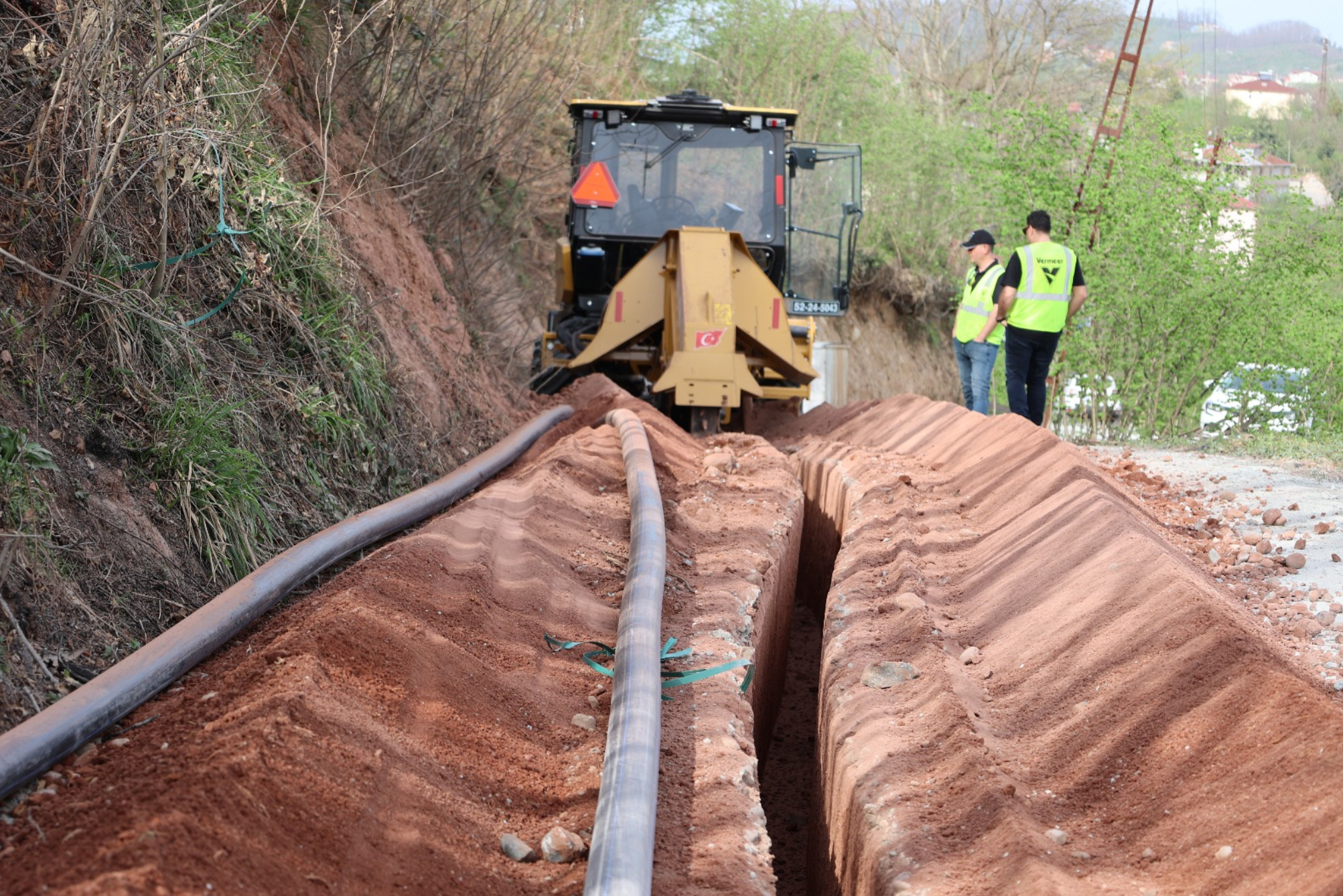ALTINORDU'NUN  YUKARITEPE MAHALLESİ İÇME SUYU HATLARINA KAVUŞUYOR