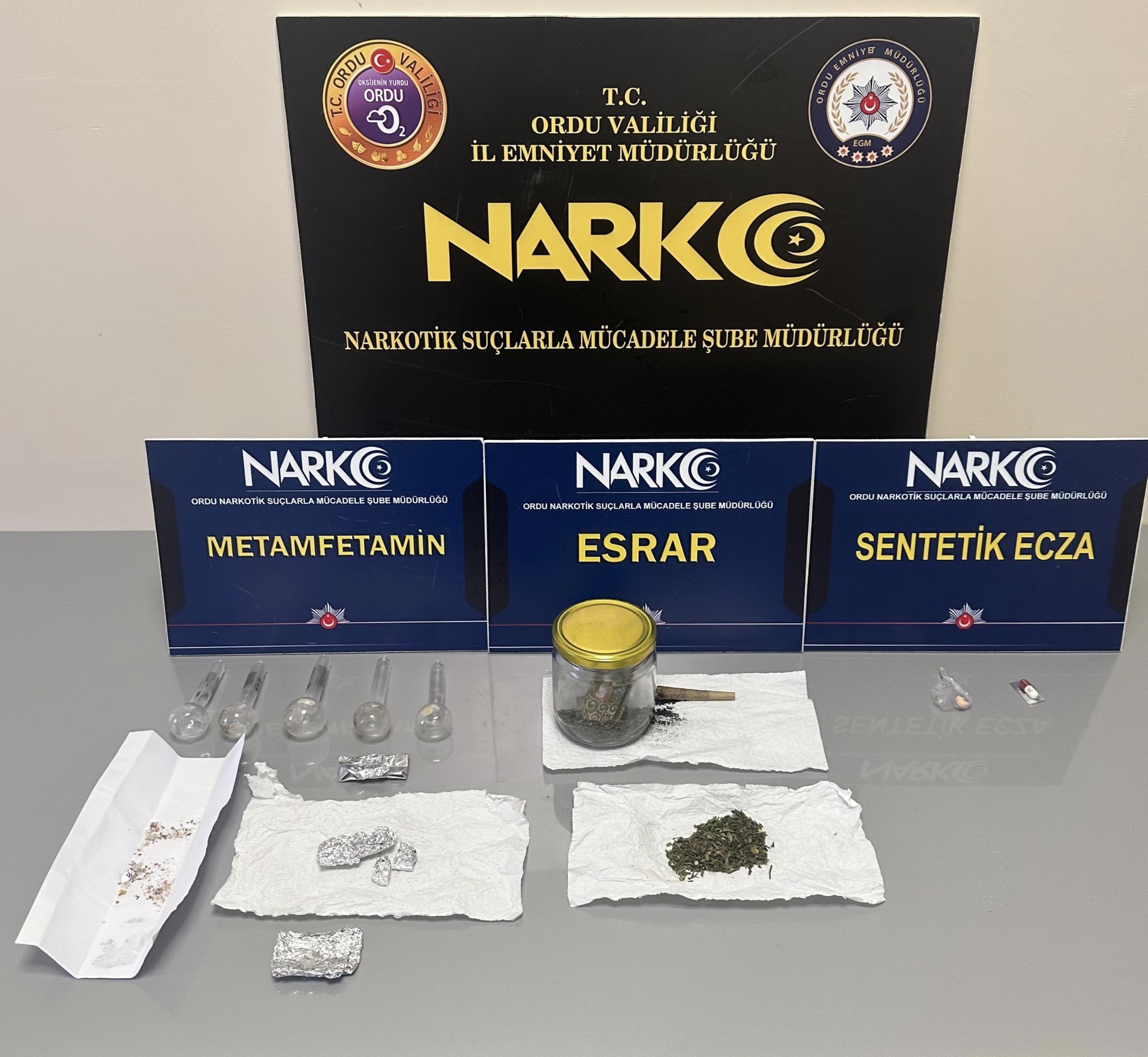 EMNİYET TEN ORDU GENELİNDE UYUŞTURUCUYA VE AŞAYİŞE TİTİZ TAKİP