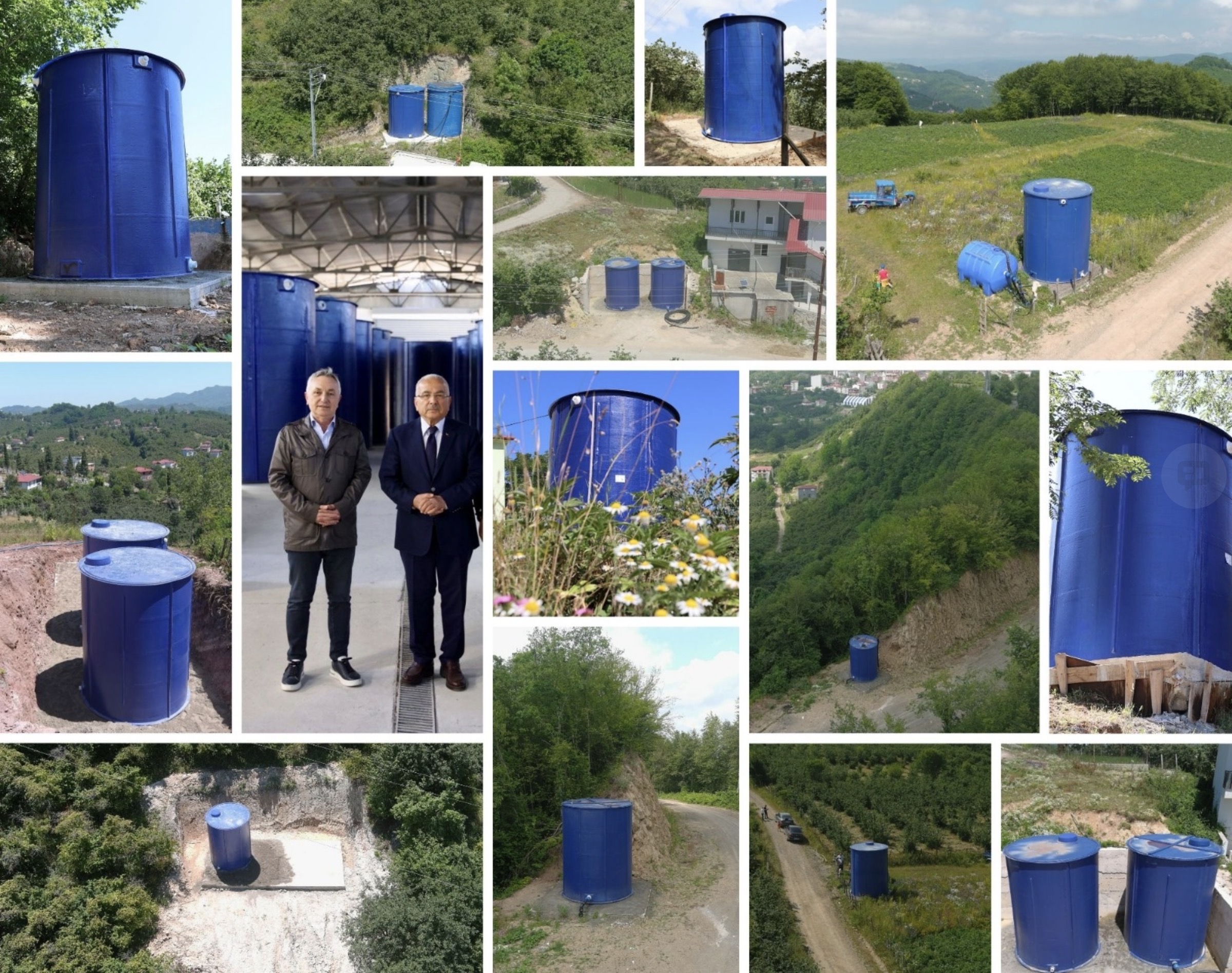 "KENDİ ÜRETTĞİMİZ FİBERGLAS İÇME SUYU DEPOLARI HİZMETE SUNULDU"