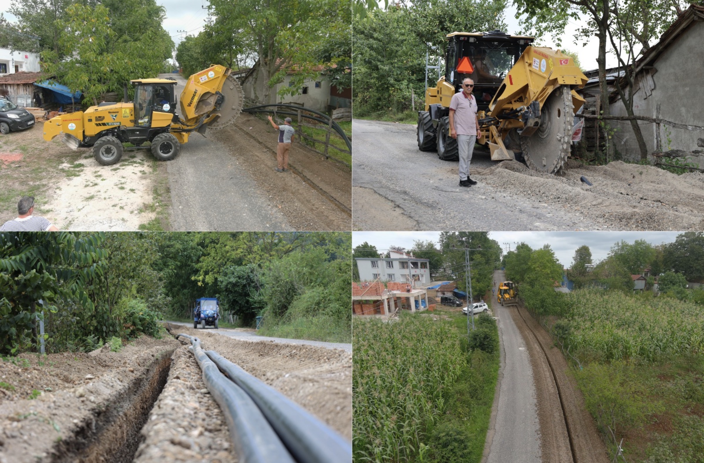 "ÜNYE İLÇESİNDE 4 MAHALLE İÇME SUYU HATLARINA KAVUŞUYOR"