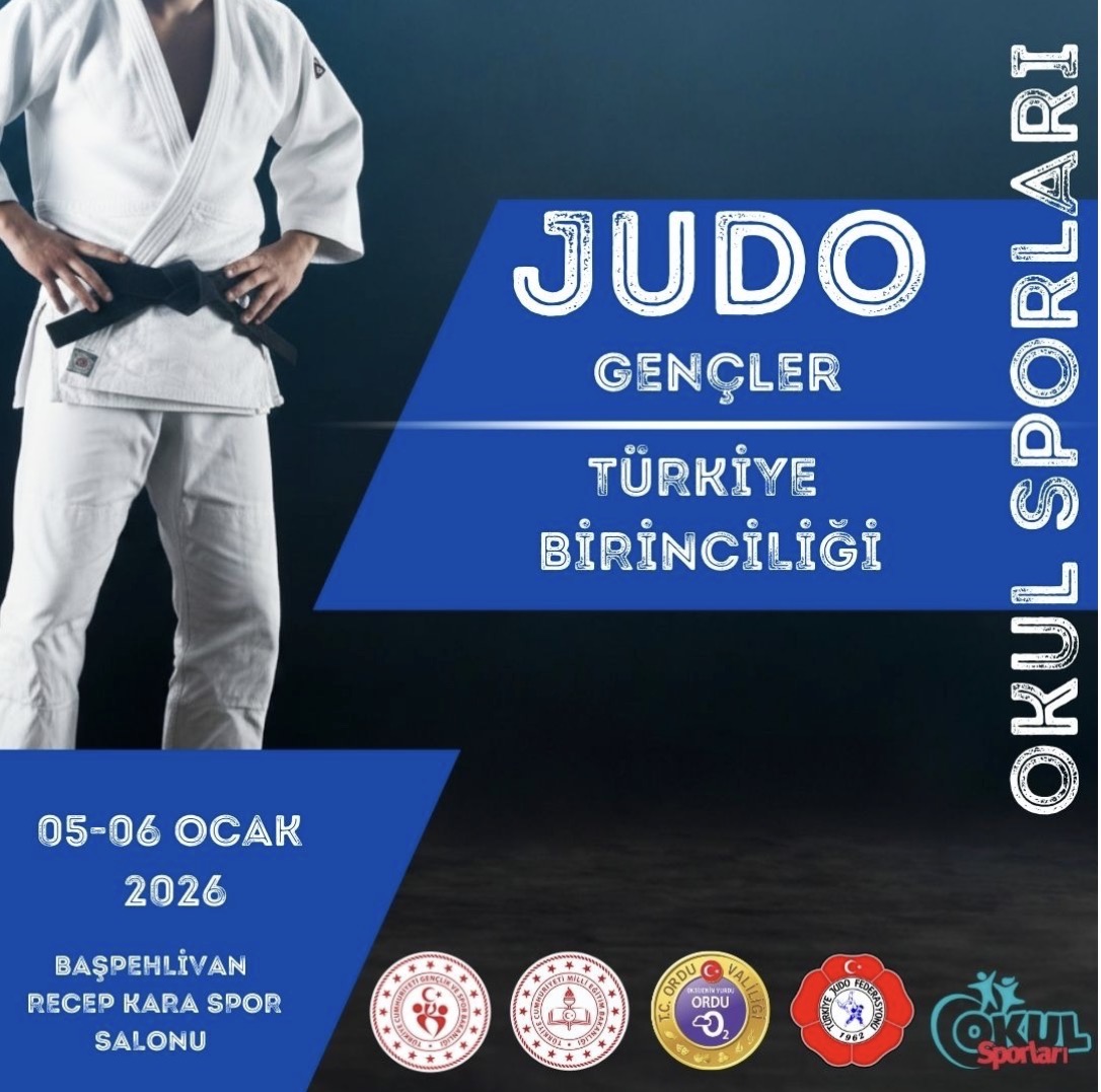 Judo Gençler  (Kız–Erkek) Türkiye Birinciliği Müsabakaları, 05–06 Ocak 2026 tarihleri arasında Ordu’da gerçekleştirilecek.