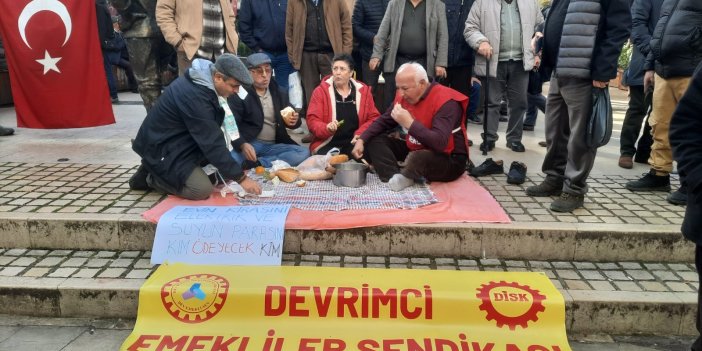 EMEKLİLER OLARAK SADAKAYI KABUL ETMİYORUZ