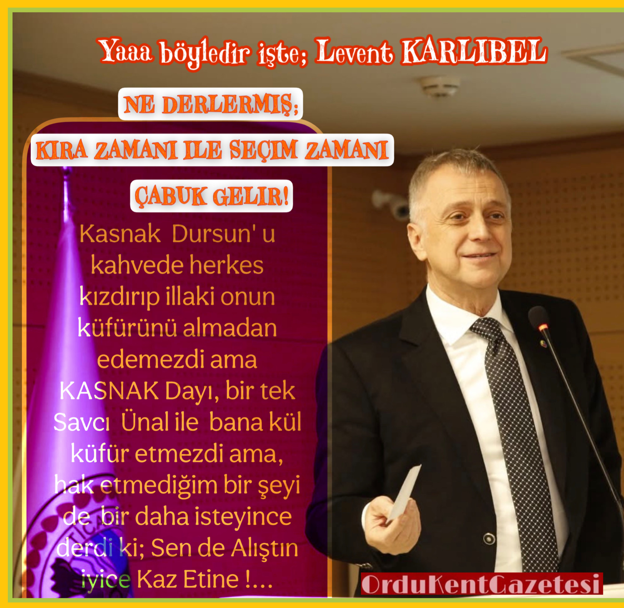 BİR DÖNEM YETMEZMİŞ "Bİ DAHA ADAYIM" DEMİŞ!