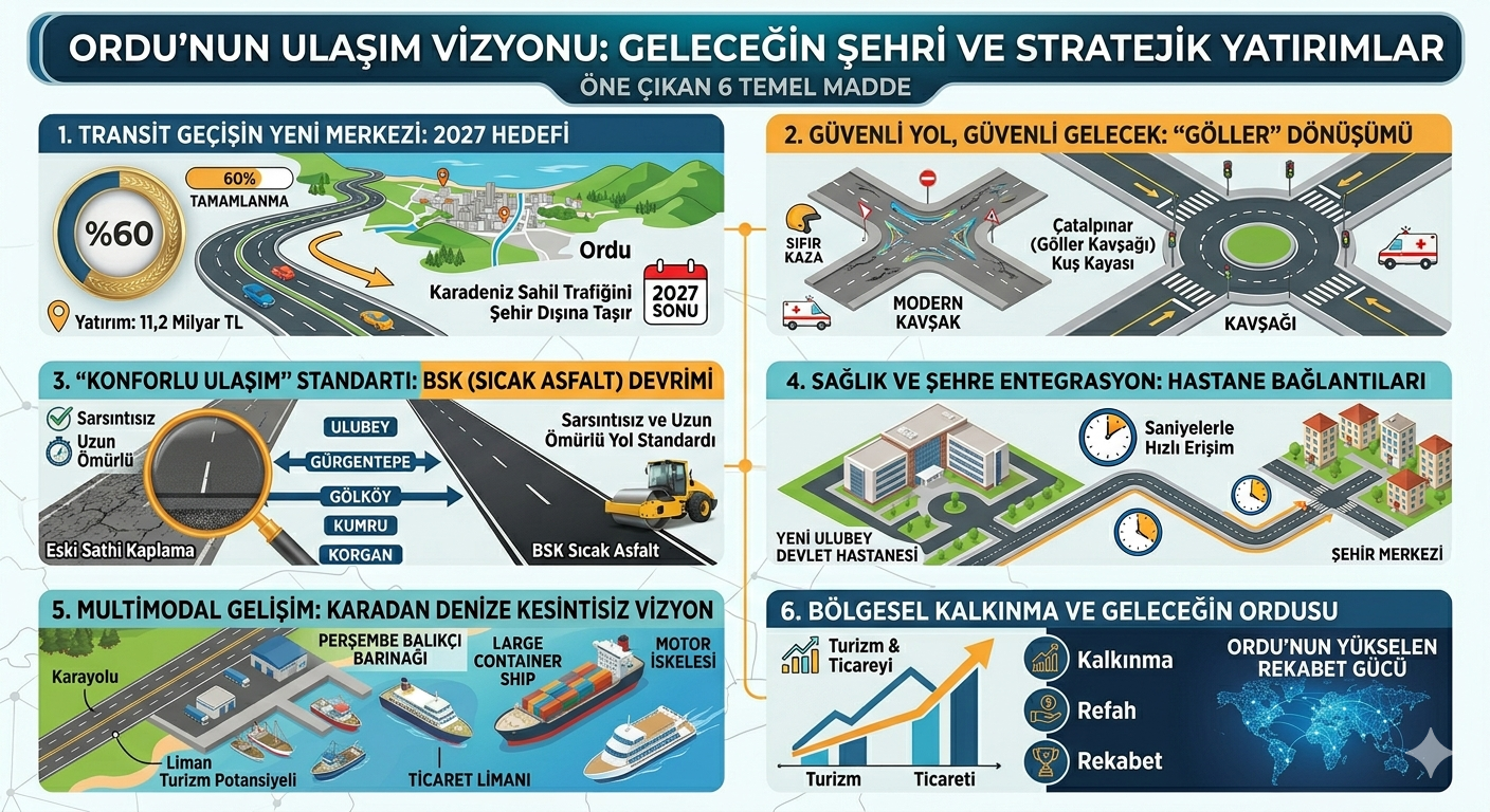BİTMEYEN ÇİLEMİZ; ORDU’DA KARAYOLLARI YATIRIMLARI HIZ KAZANIYOR(MUŞ)!