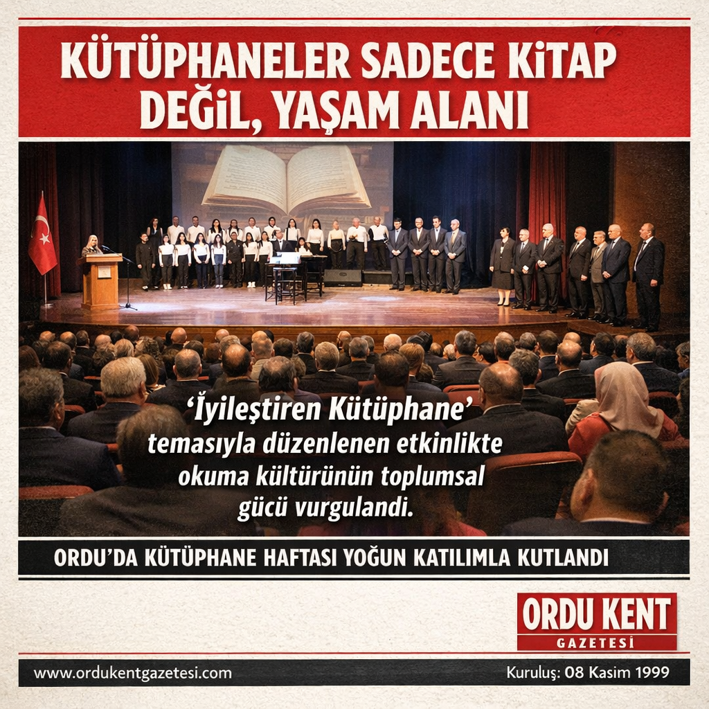ORDU’DA "İYİLEŞTİREN KÜTÜPHANE" RÜZGARI: 469 BİN KİTAPLA GELECEĞE YOLCULUK!