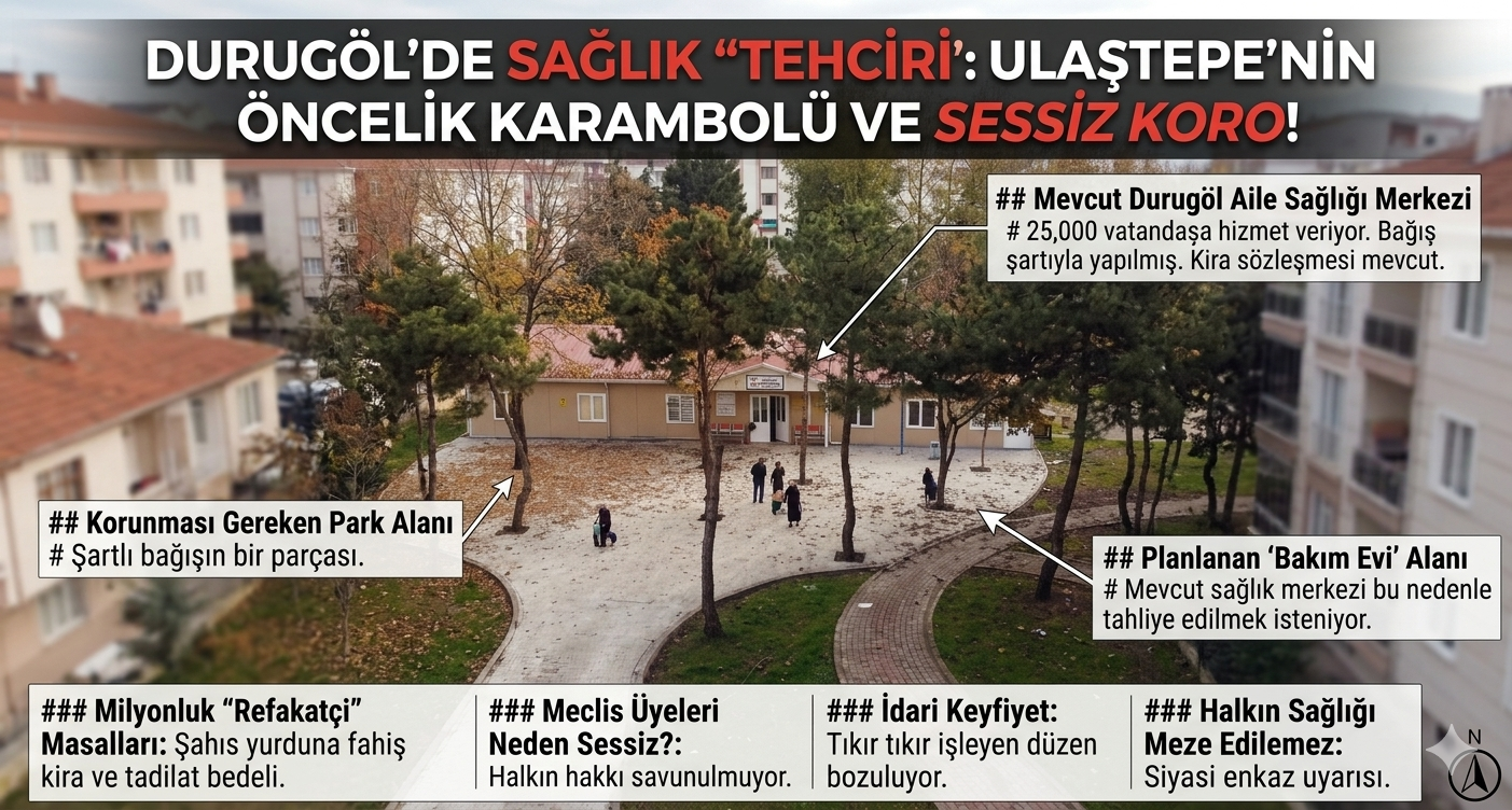 DURUGÖL’DE SAĞLIK "TEHCİRİ": ULAŞTEPE’NİN ÖNCELİK KARAMBOLÜ VE SESSİZ KORO!