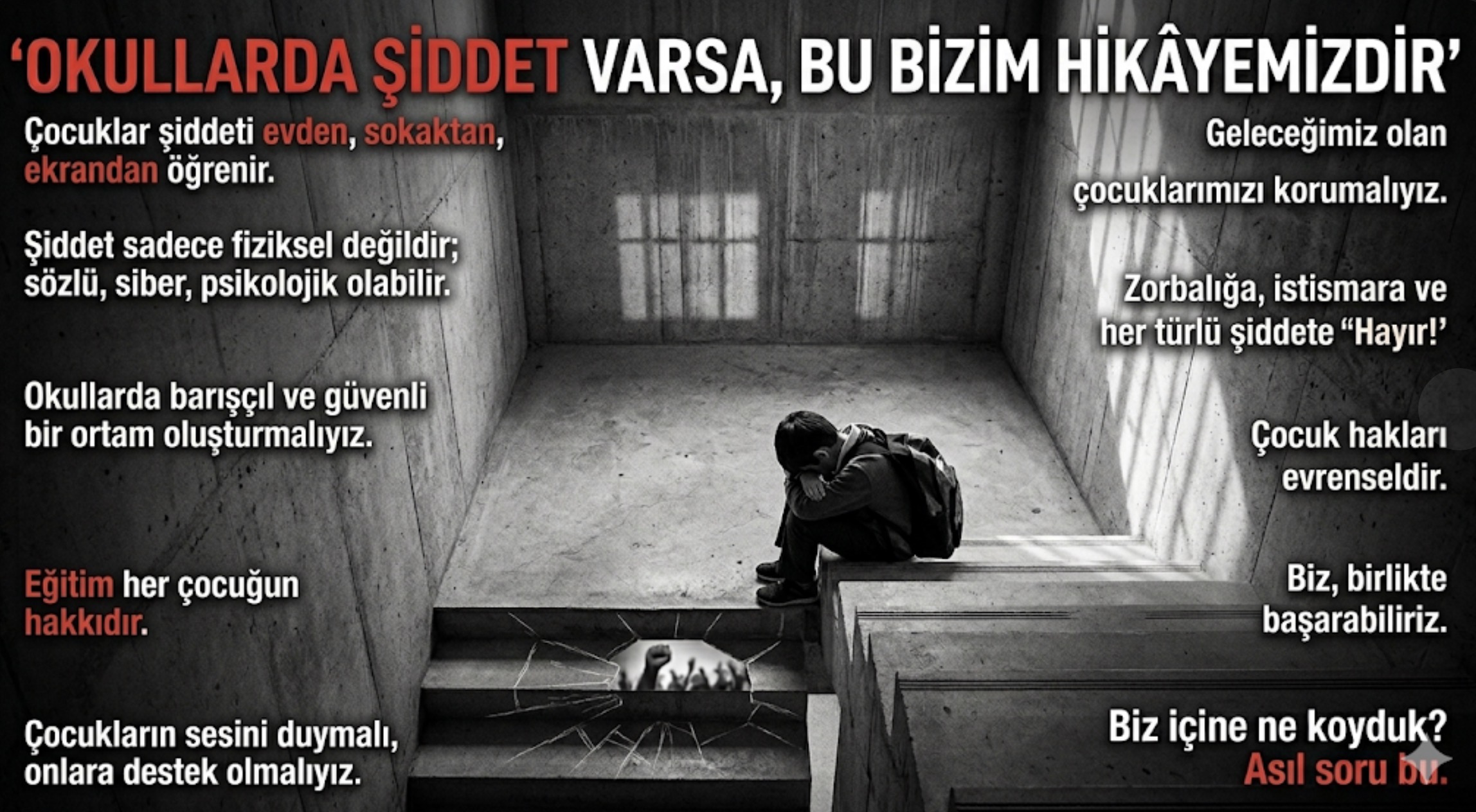 ŞEREF ÖZKAN:OKULLARDA ŞİDDET VARSA, BU BİZİM HİKÂYEMİZDİR