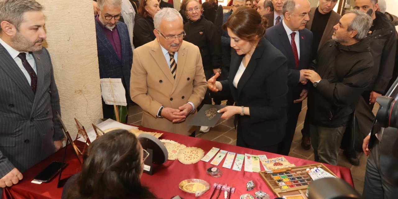 Geleneksel el sanatları sergisi açıldı