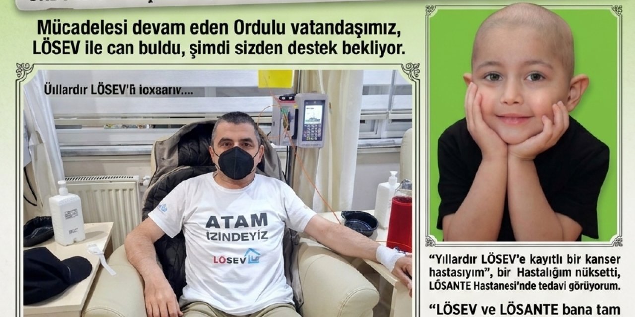 ORDULU ÜMİT İŞBAKAN’DAN DUYGUSAL ÇAĞRI: “HER KURBAN LÖSEMİLİ ÇOCUKLARA CAN OLSUN!”
