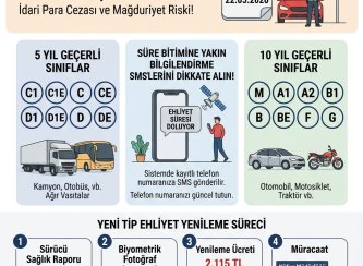 EHLİYETİNİZİN SÜRESİNE DİKKAT! FARK ETMEYEN YANDI