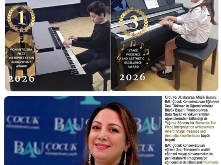SEZİ TÜRKMEN'İN BAU ÇOCUK KONSERVATUVARI ÖĞRENCİLERİ DÜNYA SAHNESİNDE ORDU’YU BAŞARIYLA TEMSİL ETTİ