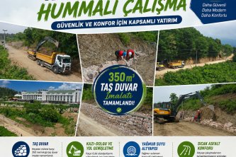 BOZTEPE’YE ALTERNATİF YOLDA HUMMALI ÇALIŞMA