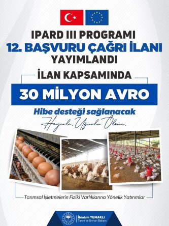 TKDK’DAN ORDULU YATIRIMCIYA IPARD III MÜJDESİ: BAŞVURULAR BAŞLIYOR