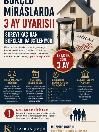 BORÇLU MİRASLARDA 3 AY UYARISI: SÜREYİ KAÇIRAN BORÇLARI DA ÜSTLENİYOR