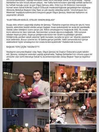 SEN BEN BIR DE BIZIM OĞLAN GÖRÜNTÜSÜ ILE BELEDIYE KÜLTÜR ÇALIŞMASI YAPIYORMUŞ !.