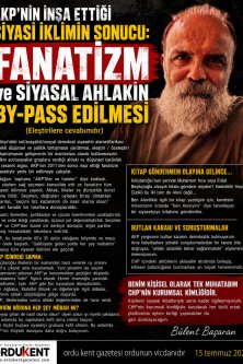 AKP'NİN İNŞA ETTİĞİ SİYASİ İKLİMİN SONUCU: FANATİZM ve SİYASAL AHLAKIN BY-PASS EDİLMESİ (Eleştirilere cevabımdır)