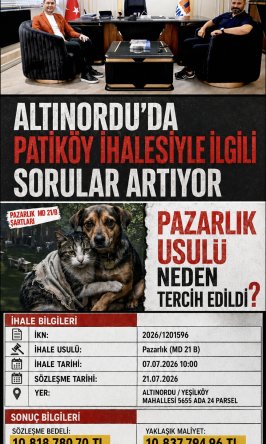 ALTINORDU BELEDİYE MECLİSİNİN CHP’Lİ ÜYELERİNE SORUYORUZ BELEDİYE BAŞKANINA, BAŞKAN YARDIMCILARINA VE MECLİS ÜYELERİNE  ÇAĞRI