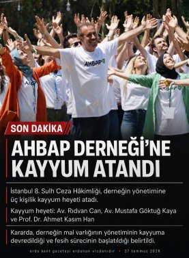 AHBAP DERNEĞİ’NE KAYYUM ATANDI