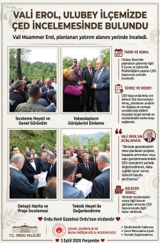ULUBEY’DE ÇED BAŞVURUSU YERİNDE İNCELENDİ