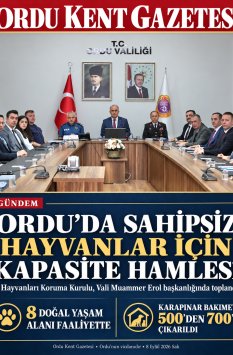 ORDU’DA SAHİPSİZ HAYVANLAR İÇİN KAPASİTE HAMLESİ