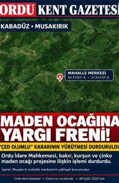 YARGIDAN ÇAMBAŞI’NDAKİ MADEN PROJESİNE FREN