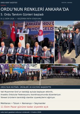 ORDU’NUN RENKLERİ ANKARA’DA