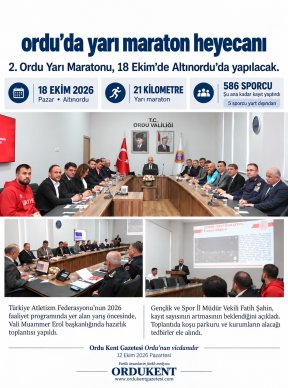 ORDU’DA YARI MARATON HEYECANI