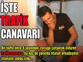 Samsun da trafik canavarı