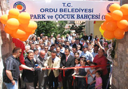 Ordu' da park açılışları