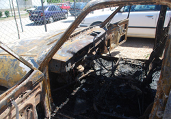 Fatsa'da yanmış arabada yanmış ceset