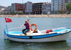 5 metrelik kayıkla Türkiye turu