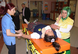 Okul çıkışında trafik kazası