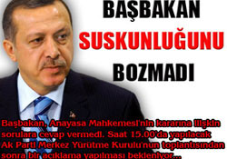 Erdoğan türban kararına sessiz kaldı