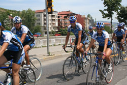 Mavi bisikletçiler Devrek' te