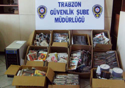 Trabzon'da kaçak cd operasyonu