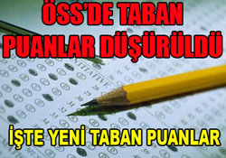 ÖSS yeni baraj puanlarını belirledi