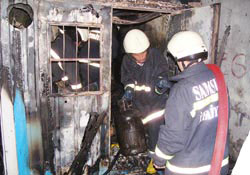 Samsun'da çay ocağı kundaklandı