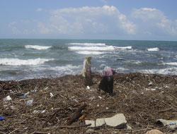 Sel kalıntılarından ekmek parası