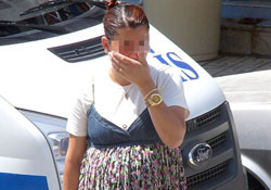 Hamile hırsız polise yakalandı