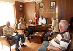 Horlak birliği Enver Yılmaz' ı ziyaret etti