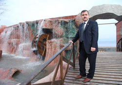 Başkan Anlayan şelale incelemesinde